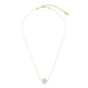 Gull/Pearl Stationed Flat Pearl necklace