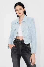 Light Blue Denim Quilted WJ4900