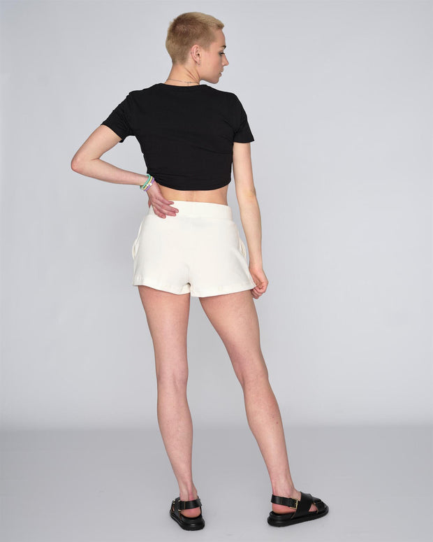 Hvit Cotton Rich Eve short - Stilshoppen