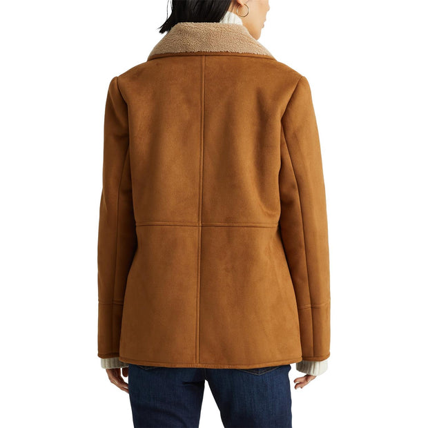 Cognac Peacoat Lined Coat - Stilshoppen