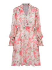 Flower Chiffon Flower Dress - Stilshoppen