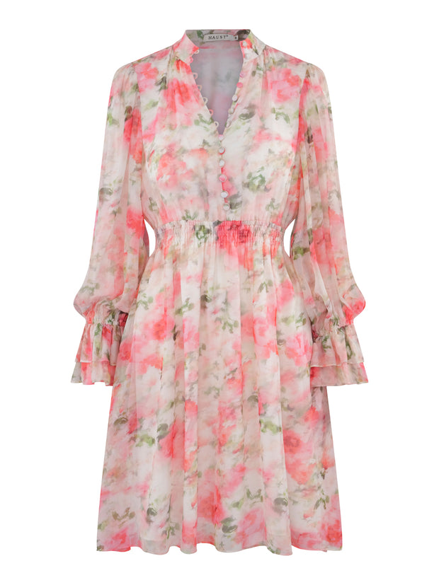 Flower Chiffon Flower Dress - Stilshoppen