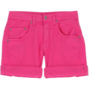 Cerise Zip Shorts Cotton