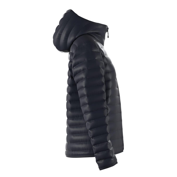 Blå W Down Line Hood Jacket - Stilshoppen