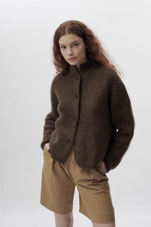 Coffee Bean DebbieGZ short cardigan - Stilshoppen