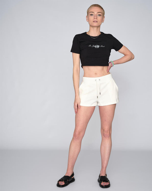 Hvit Cotton Rich Eve short - Stilshoppen