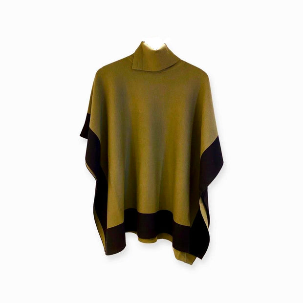 Olive Lisandra poncho - Stilshoppen