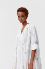 HVit Gathered Panel dress - Stilshoppen