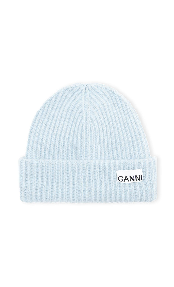 Lyseblå Rib Knit Acc hat