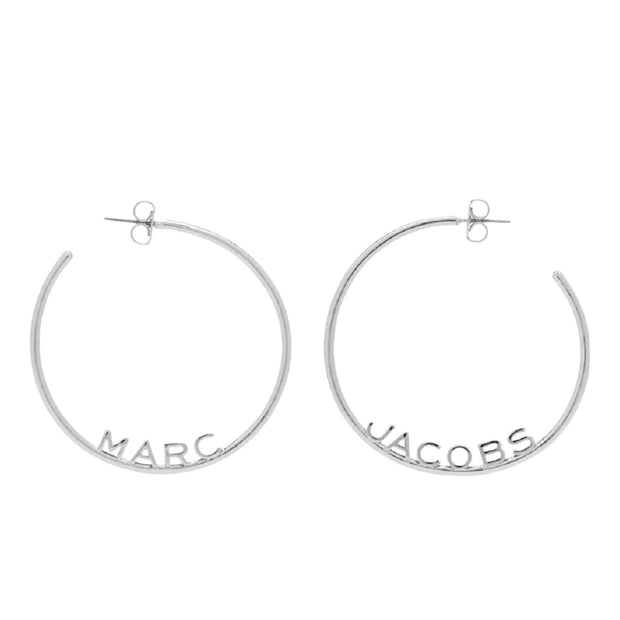 Sølv Oversized Metal Hoops - Stilshoppen
