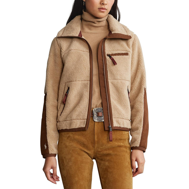 Camel Sherpa jacket - Stilshoppen