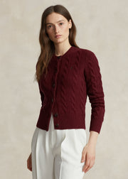 Burgunderrød Cardigan