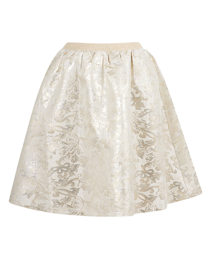 Cream Vanessa brocade skirt