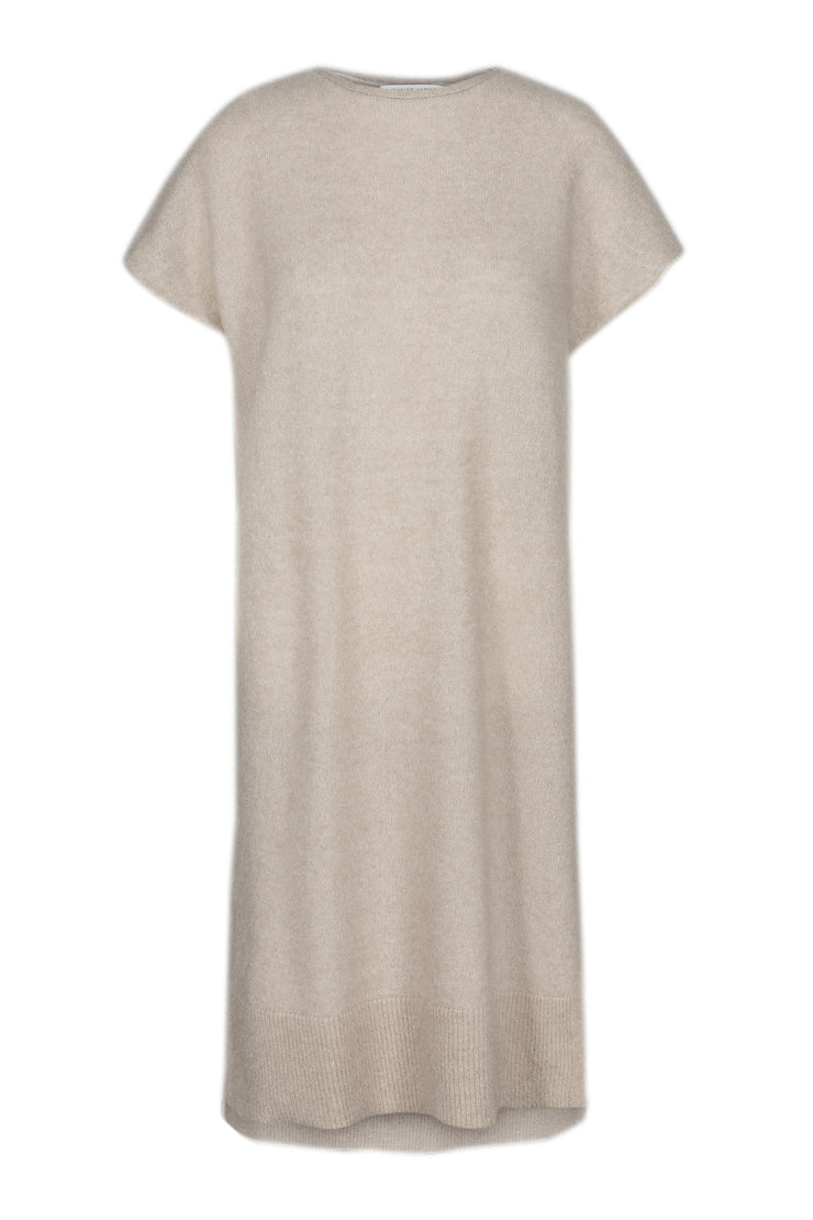 Warm grey Soft wide sleeveless dress