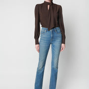 Brun Zaihab long sleeve blouse - Stilshoppen