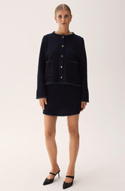 Marineblått Bessie skirt - Stilshoppen