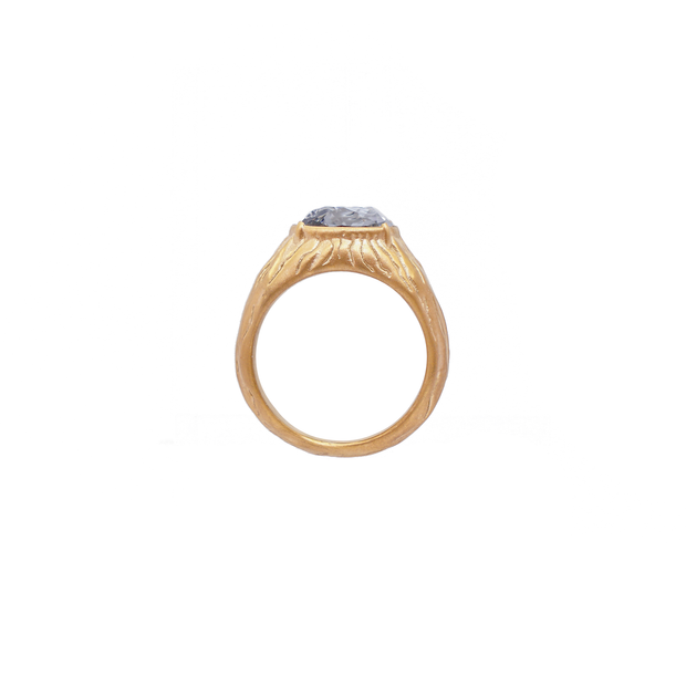 Charcoal Carla Swarovski Ring - Stilshoppen