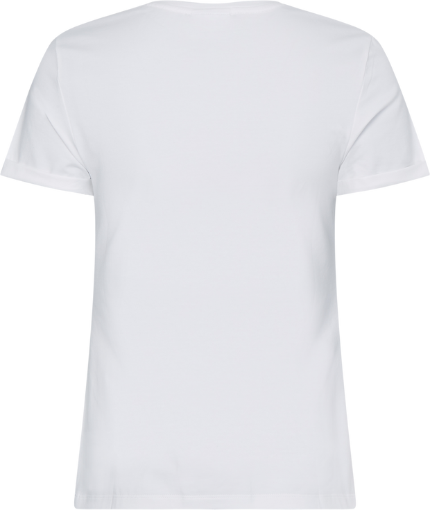 Hvit Slim Fit CK Diamante Tee - Stilshoppen