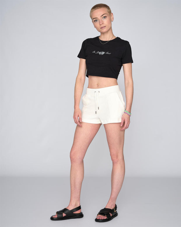 Hvit Cotton Rich Eve short - Stilshoppen