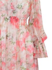 Flower Chiffon Flower Dress - Stilshoppen