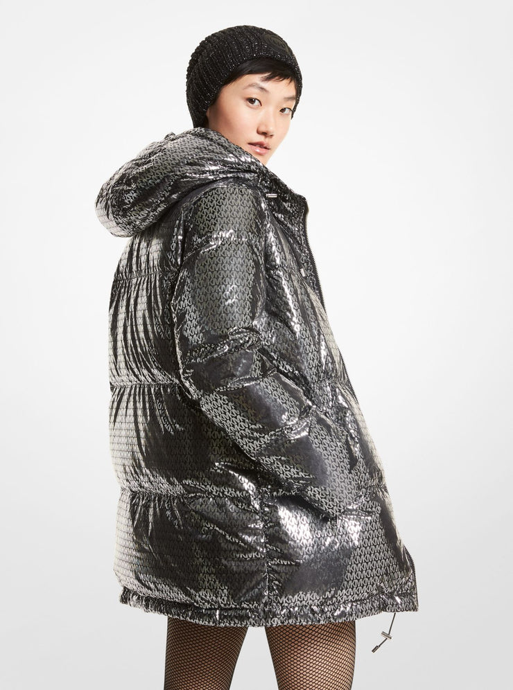 Sort/sølv MK Foil reversibel jacket