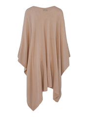 Light sand Cashmere poncho-cardigan - Stilshoppen