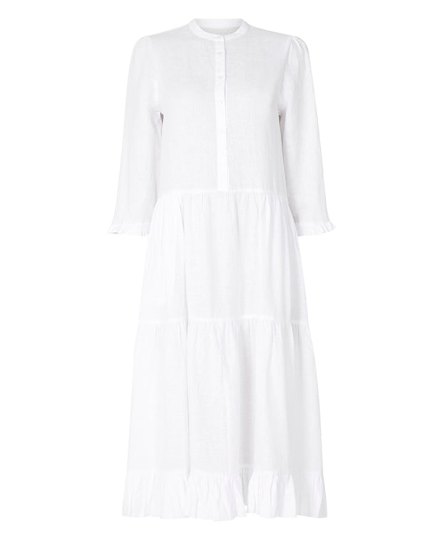 White Che Linen Dress - Stilshoppen