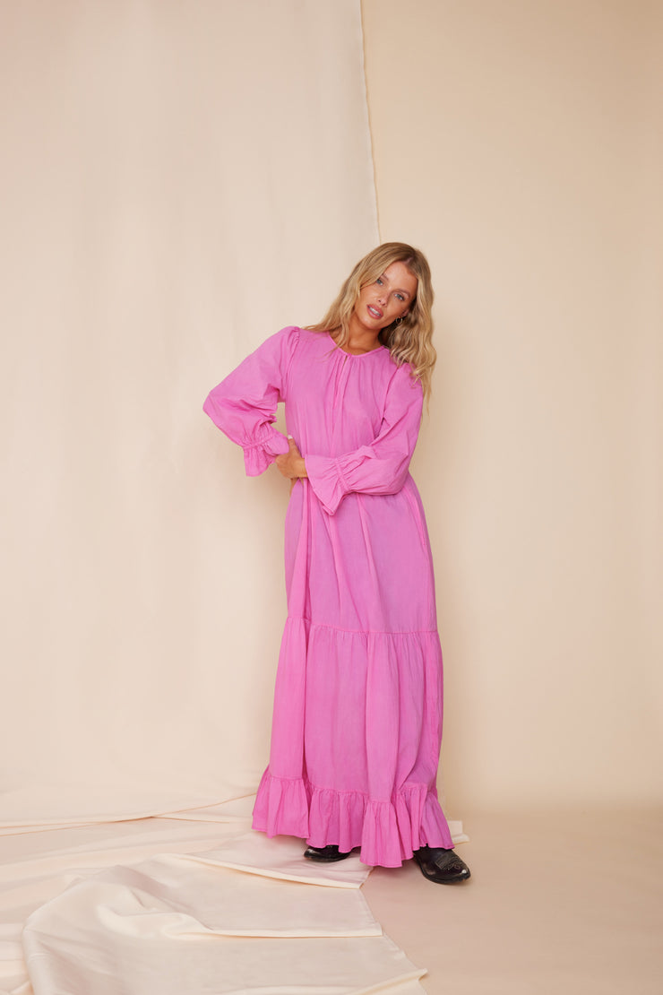 Strong Pink Muse Solid Dress