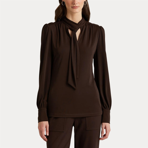 Brun Zaihab long sleeve blouse - Stilshoppen