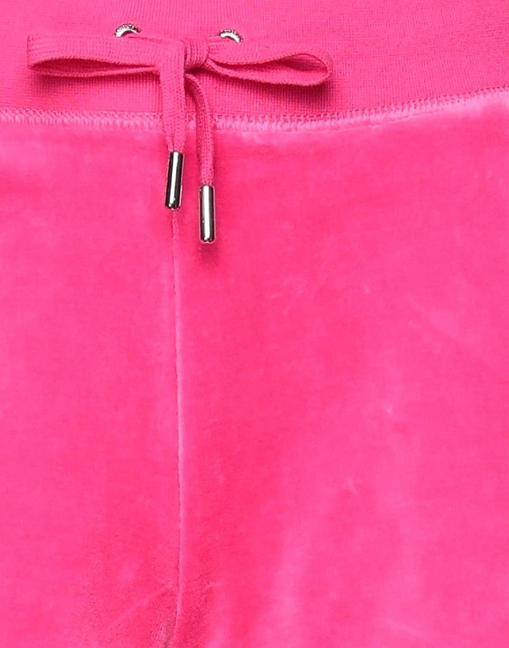 Fluor Pink Eve velour shorts