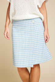 Blue Belle Check Skirt
