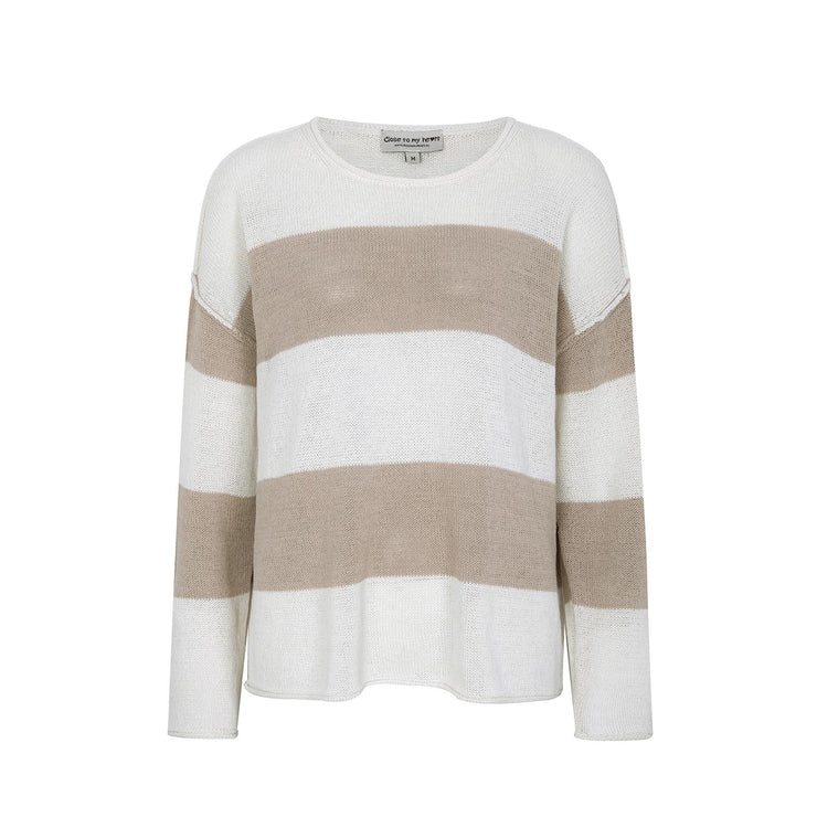Sand/Soft White Lennon Sweater