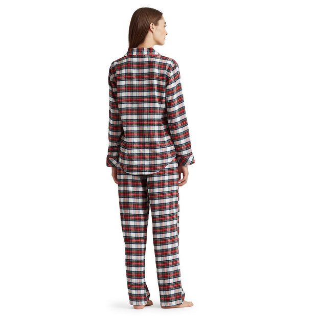 Cream Notch Collar Longpant PJ set - Stilshoppen