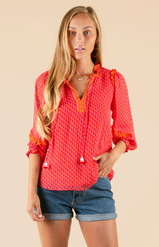 Corall Shade georgette blouse - Stilshoppen