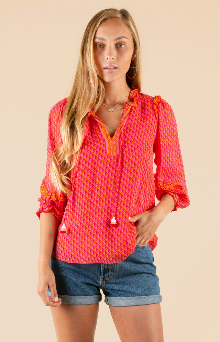 Corall Shade georgette blouse
