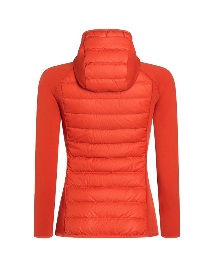 Orange  W Down Hybrid Hood Jacket