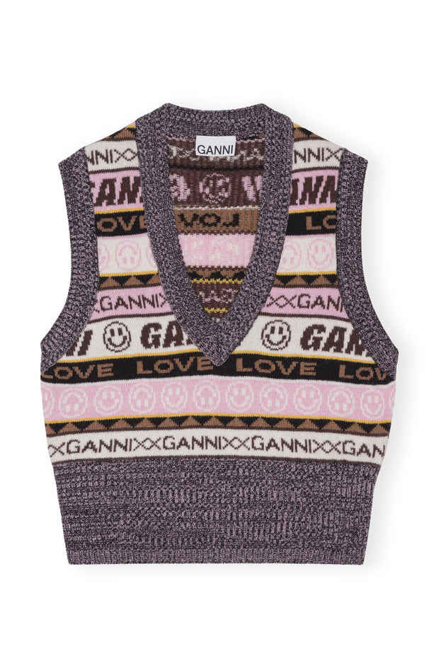 Multifarget Graphic V-Neck vest - Stilshoppen