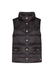 Sort Amy down vest - Stilshoppen