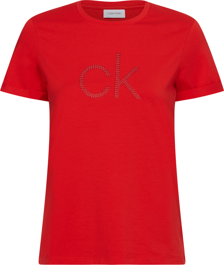 Rød Slim Fit CK Diamante Tee