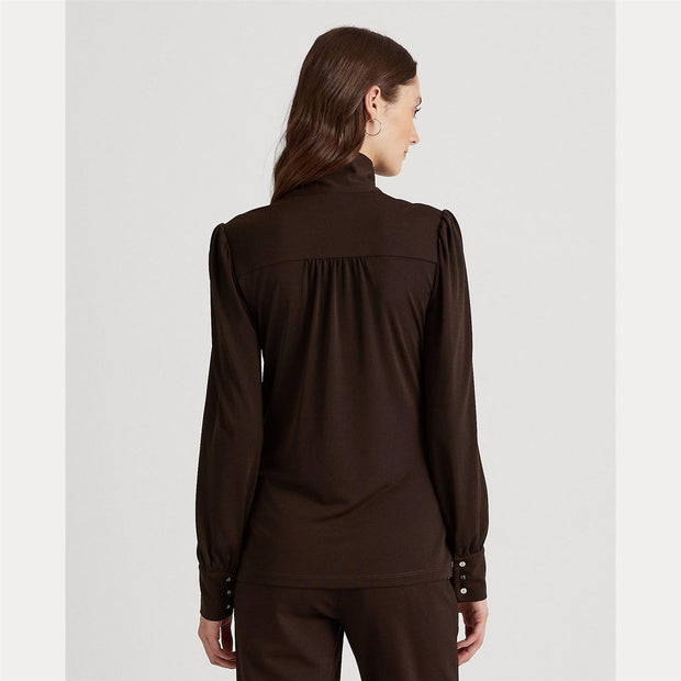 Brun Zaihab long sleeve blouse - Stilshoppen