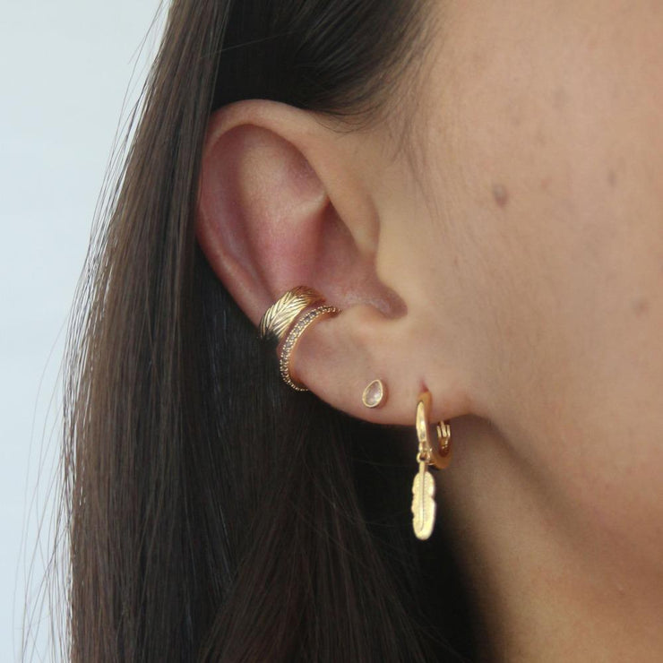 Gull Feather & Eardrop Ear Party