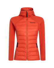 Orange  W Down Hybrid Hood Jacket