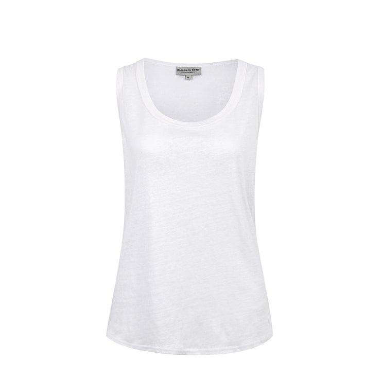 White Laurie tank top