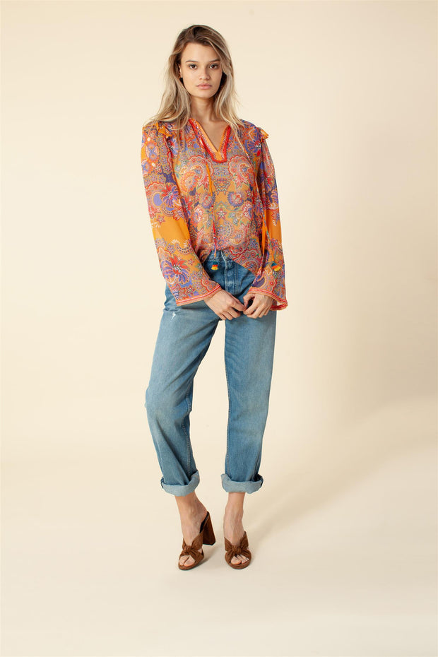 Orange Blouse - Stilshoppen