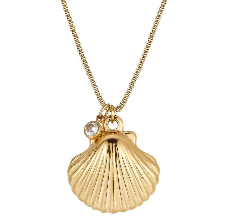 Gull Shell necklace short