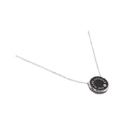 Black/Silver The Medallion Pendant - Stilshoppen