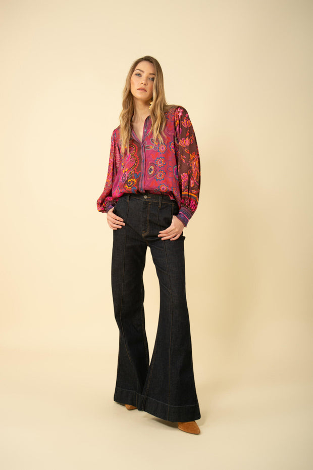 Raspberry Lucy Blouse