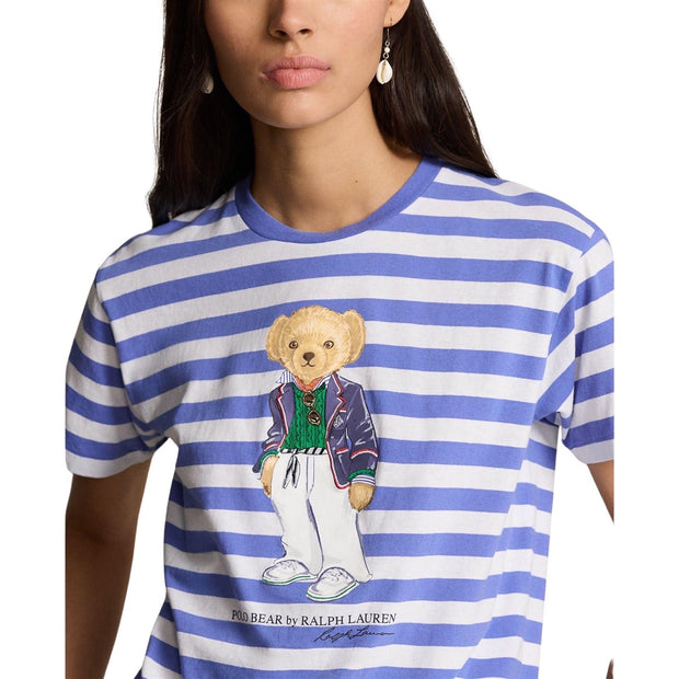 Blå/hvit Bear t-shirt