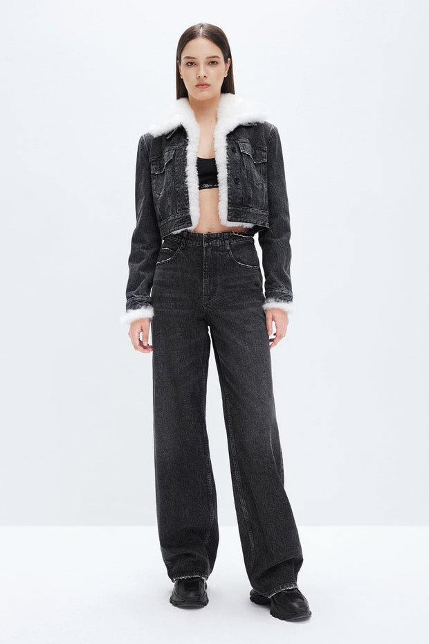 Sort Denim Jacket