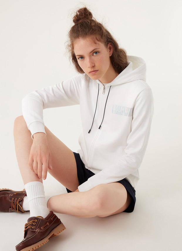 Hvit Sweatshirt - Stilshoppen